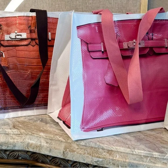 Green -🚨 Instagram craze Tote- Art PrintTote Illustrated Top-Handle Graphic - Picture 6 of 16